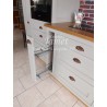 Grande cuisine en bois laquée grise - MEUBLES JAMET