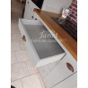 Grande cuisine en bois laquée grise - MEUBLES JAMET