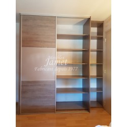 DRESSING SUR MESURE Gris graphite double porte - MEUBLES JAMET