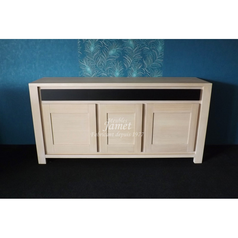 Enfilade Contemporaine en bois tiroir noir - MEUBLES JAMET