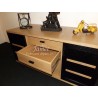Enfilade style Atelier marron noir - MEUBLES JAMET