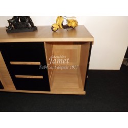 Enfilade style Atelier marron noir - MEUBLES JAMET