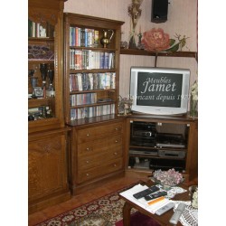 Meuble TV HIFI en chêne - MEUBLES JAMET