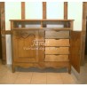 Petit Meuble TV HIFI Sculpté en bois - MEUBLES JAMET