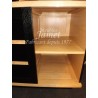Meuble TV HIFI design noir et boisé - MEUBLES JAMET