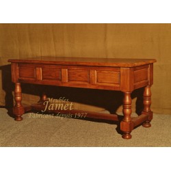 Bureau LOUIS XII en chêne