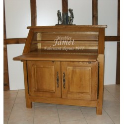 Secrétaire Dos D'âne campagnard en chêne - MEUBLES JaMET