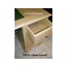 Bureau ordinateur en bois beige - MEUBLES JAMET