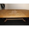 table ovale en chêne dessus en épis