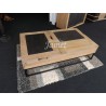 Table de salon relevable en bois style Atelier - MEUBLES JAMET