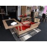Table de salon relevable en bois style Atelier - MEUBLES JAMET
