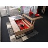 Table de salon relevable en bois style Atelier - MEUBLES JAMET