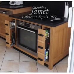 Cuisine de style Industriel en chêne LE MANS