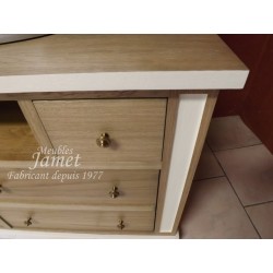 meuble de télévision contemporain en chêne massif