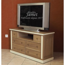 Meuble de télévision Contemporain en chêne