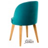 Fauteuil design BLEZ piètement chêne