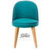 Fauteuil design BLEZ piètement chêne