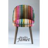 Fauteuil design BLEZ piètement chêne