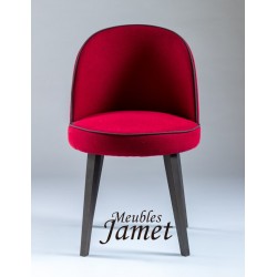 Fauteuil design BLEZ piètement chêne