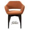 Fauteuil contemporain KOME piètement en chêne