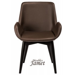Fauteuil contemporain MILA Piètement rond conique
