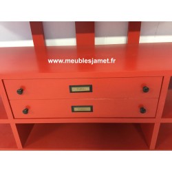Meuble TV style Industriel en chêne 4128