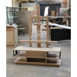 Meuble TV Chevalet en chêne