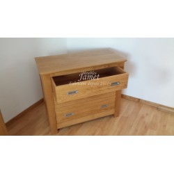 Commode 3 tiroirs en chêne massif C3T