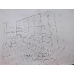Ensemble living meuble TV
