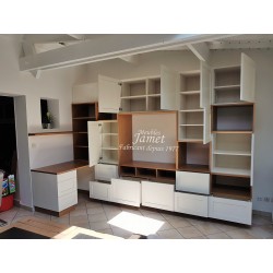 Bibliothèque bureau meuble TV LE MANS