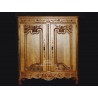 Bahut trois quart sculpté en chêne massif MC 66