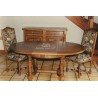 Table ronde dessus en épis