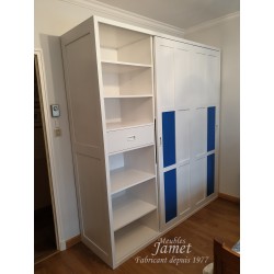 Dressing avec tiroir secret Bleu