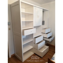 Dressing avec tiroir secret Bleu