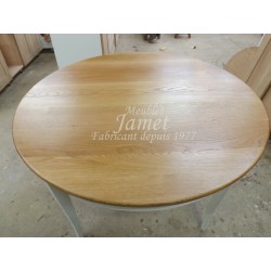 Table ronde pieds sabre