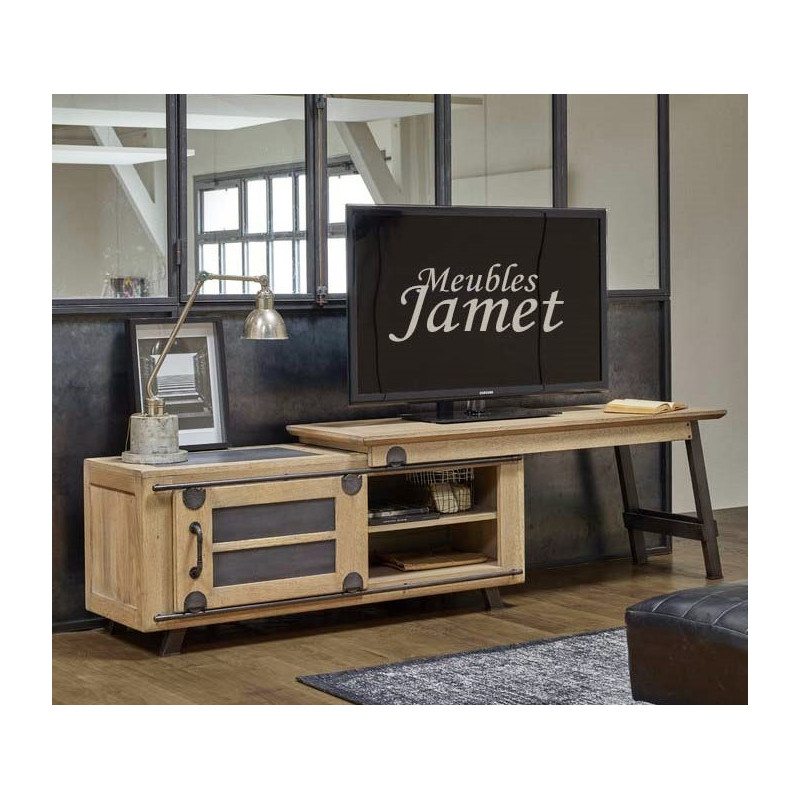 meuble TV extensible style Industriel