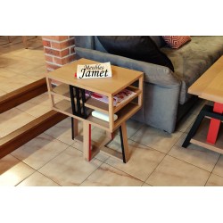 Bout de canapé contemporain en chêne