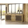 Buffet enfilade style Atelier en chêne massif