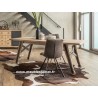 Table style Atelier piétement sur roulettes
