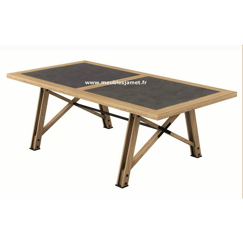 Table style Atelier dessus céramique