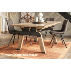 Table style Industriel piétement fer à cheval
