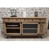 Buffet bas 2 portes coulissantes style Industriel CLAIROIX