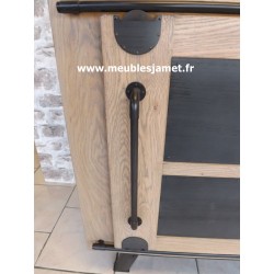 Buffet bas 2 portes coulissantes style Industriel CLAIROIX