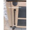 Buffet bas 2 portes coulissantes style Industriel CLAIROIX