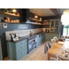 cuisine sur mesure laquée vert Anglais