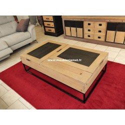 Table basse plateau relevable