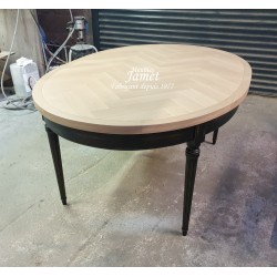 Table ovale ceinture ovale