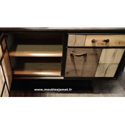Meubles d'entrée avec patchwork de bois A 2942 PC