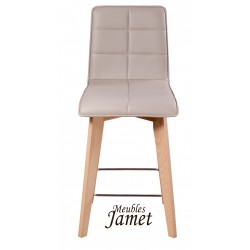 Tabouret Snack contemporain piètement rotatif