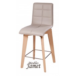 Tabouret de bar ZAO contemporain piètement rotatif T 9803